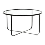 Harper Coffee Table | Glass | Black