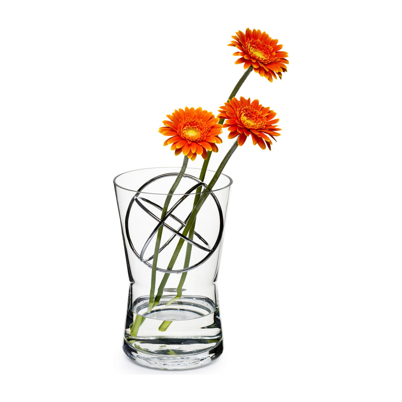 Sphere Vase with Stainless Steel Ball | Medium