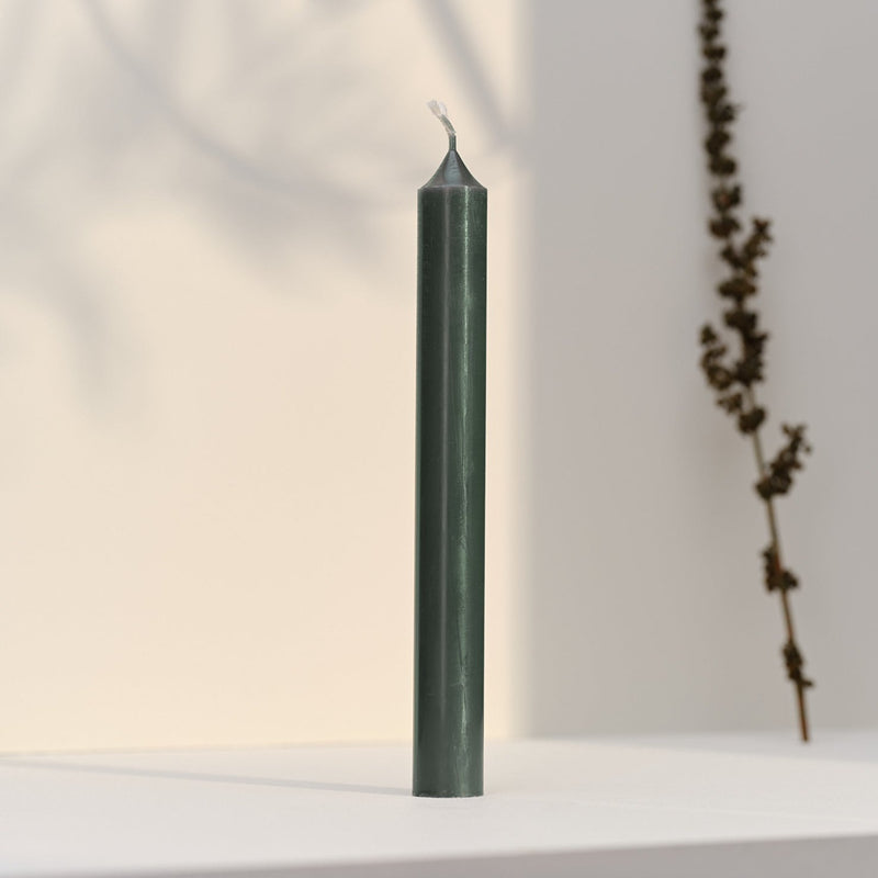 Straight Dinner Candle | Green | 20cm