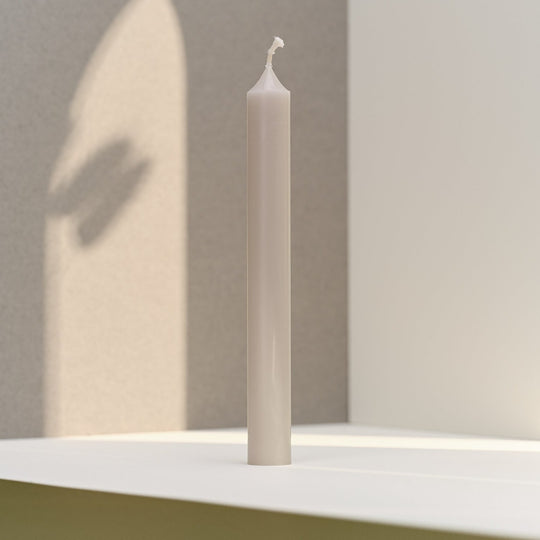 Straight Dinner Candle | Grey | 22cm