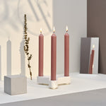 Straight Dinner Candle | Mocha | 20cm