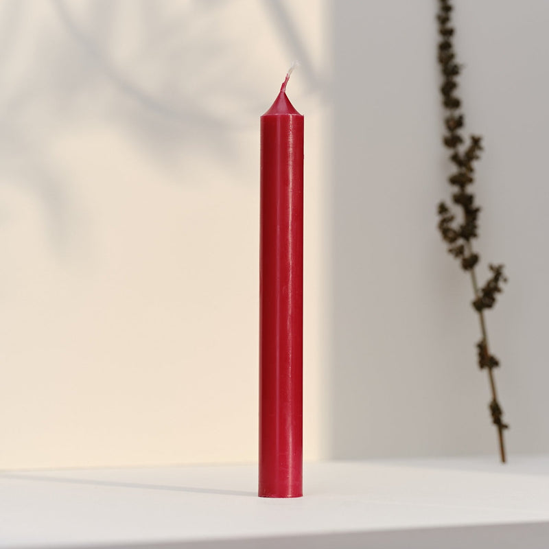 Straight Dinner Candle | Red | 20cm