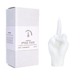 F*ck Hand Gesture Candle | White