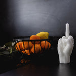 F*ck Hand Gesture Candle | White