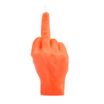 F*ck Hand Gesture Candle | Neon Orange