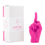 F*ck Hand Gesture Candle | Pink