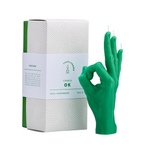 OK Hand Gesture Candle | Green