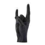 You Rock Hand Gesture Candle | Black