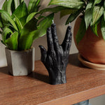 Live Long and Prosper Hand Gesture Candle | Black