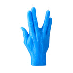 Live Long and Prosper Hand Gesture Candle | Blue