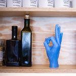 OK Hand Gesture Candle | Blue