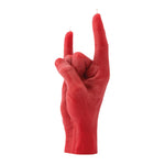 You Rock Hand Gesture Candle | Red