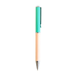 Colourblock Boxed Pen | Jade & Nude