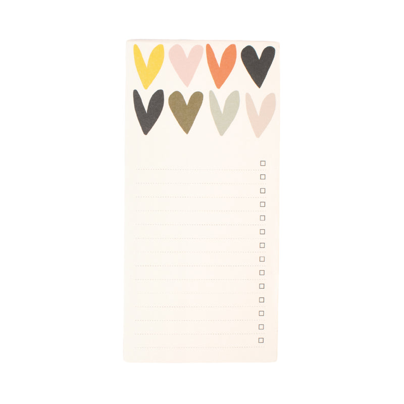 Multi Hearts List Pad