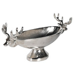 Decorative Stag Bowl | Medium | Silver