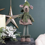 Mrs Maria Standing Christmas Mouse Decoration