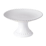 Pearl White Footed Plate | 22cm