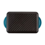 Cast Iron Rectangular Grill | Deep Teal | 32cm