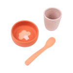 First Meal Set | Papaya & Powder Pink