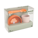 First Meal Set | Papaya & Powder Pink