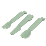 Kiddish Cutlery Set | Deer Friends | Green