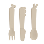Kiddish Cutlery Set | Deer Friends | Sand