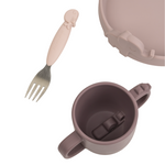 Peekaboo Deer Friends Dinner Set | Powder Pink