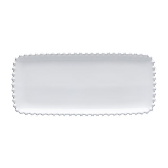 Pearl White Rectangular Tray | 30cm