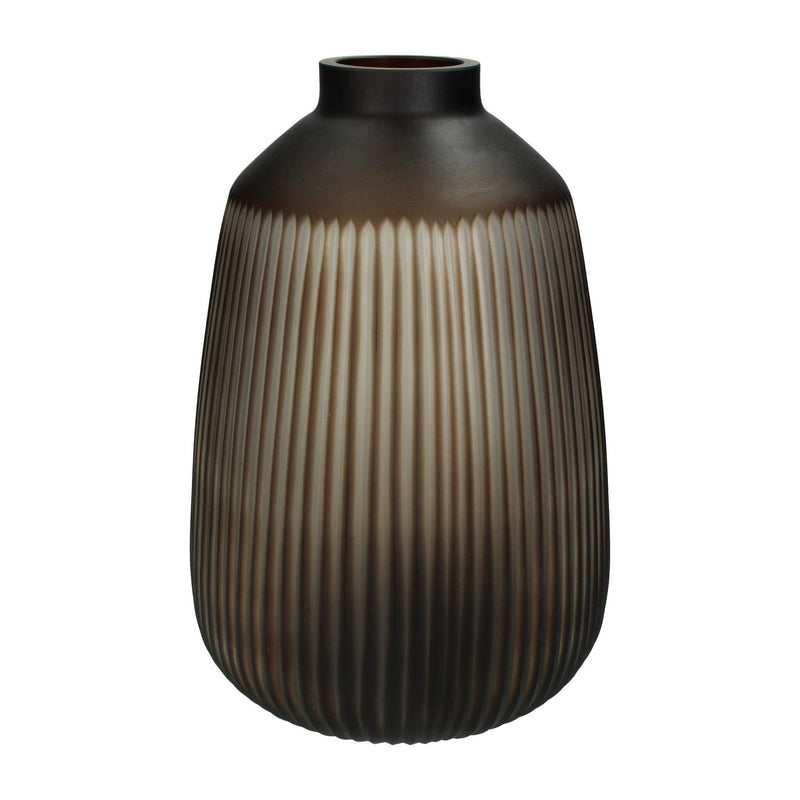 Round Glass Vase | Cantelupe | Brown