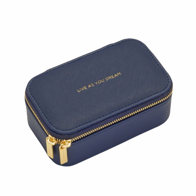 Mini Jewellery Box | Live As You Dream | Navy