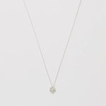 Petite Pearl Buttercup Pendant Necklace | Silver Plated