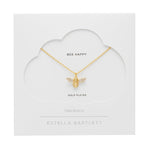 Sparkle Winged Bee Necklace | Gold Plated