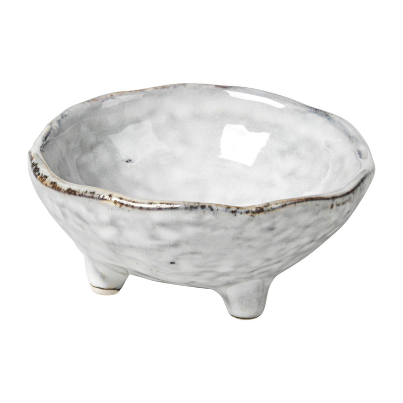 Stoneware Bowl with Feet | Nordic Sand