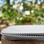 Pearl White Rectangular Platter | 40cm