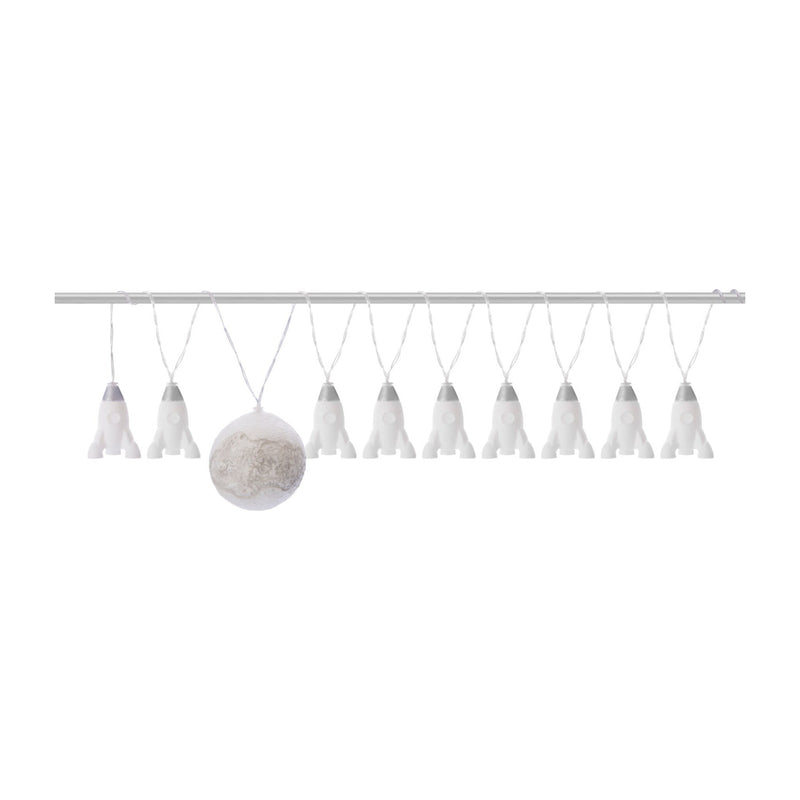 LED String Lights | Rockets & Moon | 10 Lights