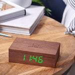 Flip Click Alarm Clock | Walnut