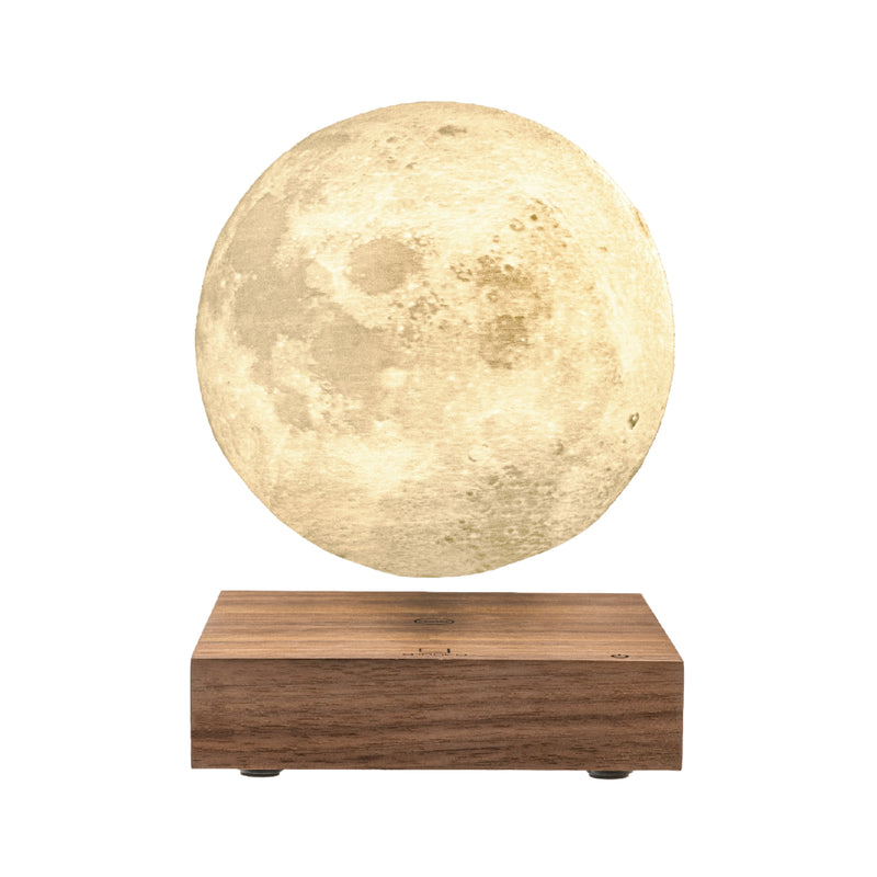 Smart Rotating Moon Lamp | Walnut