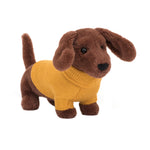 Sweater Sausage Dog | Yellow