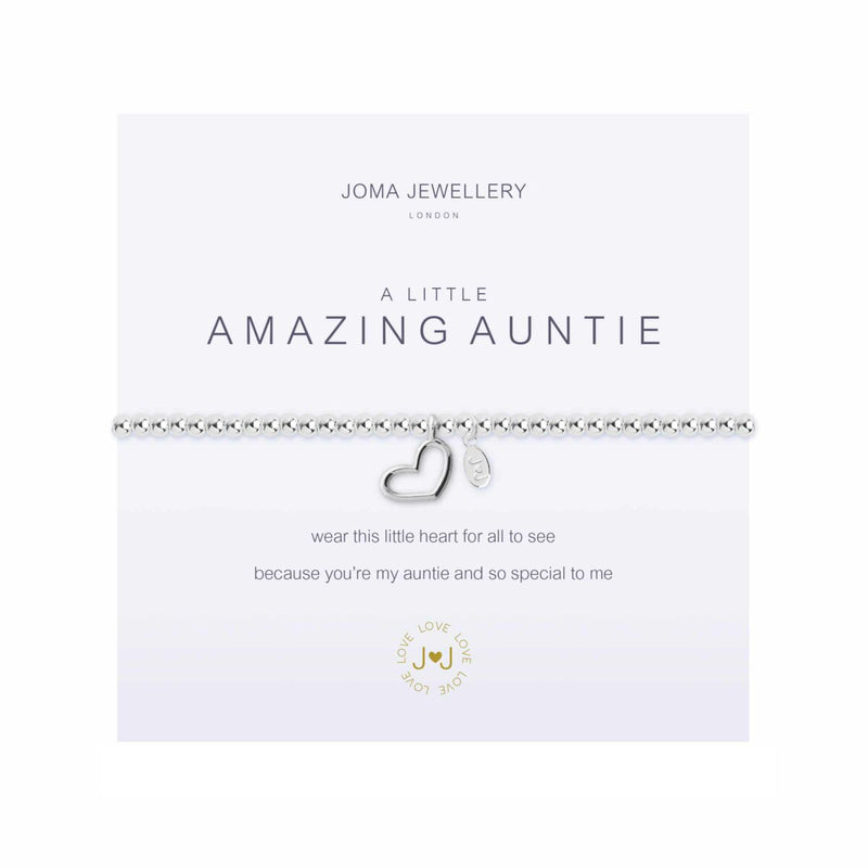 A Little 'Amazing Auntie' Bracelet | Silver Plated