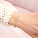 A Little 'Beautiful Friend' Bracelet | Silver & Rose Gold Plated