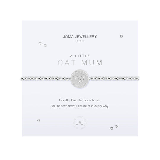 A Little 'Cat Mum' Bracelet | Silver Plated