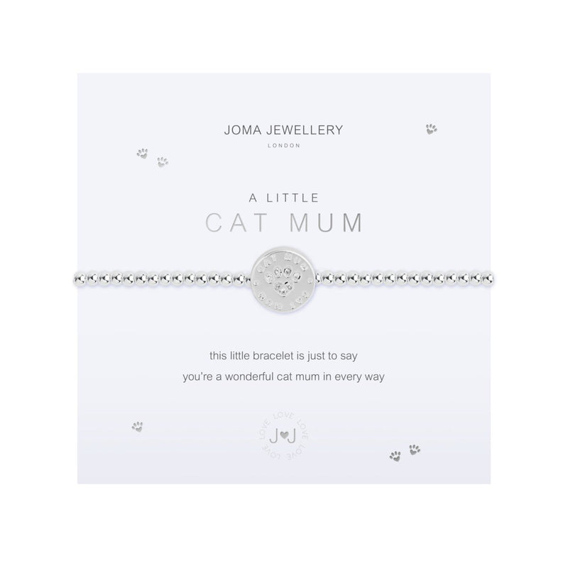 A Little 'Cat Mum' Bracelet | Silver Plated