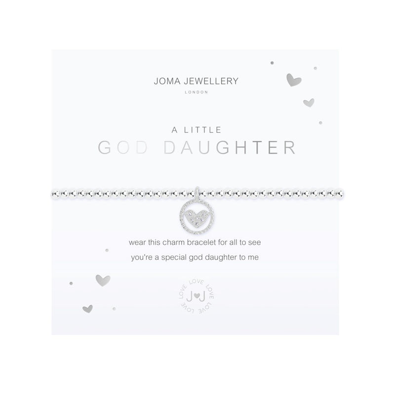 A Little 'God Daughter' Bracelet | Silver Plated