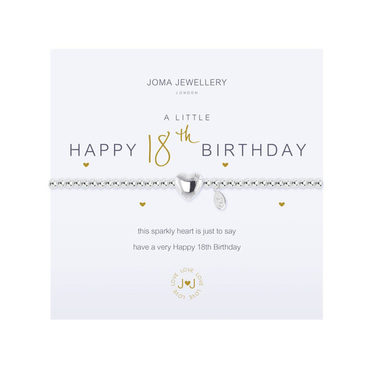 A Little 'Happy 18th Birthday' Bracelet | Silver Plated