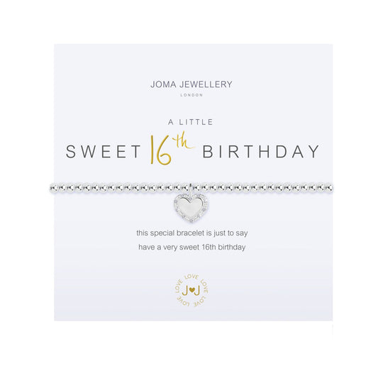 A Little Happy 'Sweet 16th Birthday' Bracelet | Silver Plated