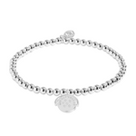 A Little 'Hip Hip Hooray It's Your Birthday' Spinning Bracelet | Silver Plated