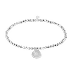 A Little 'January' Snowdrop Birthflower Bracelet | Silver Plated