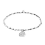 A Little 'June' Rose Birthflower Bracelet | Silver Plated