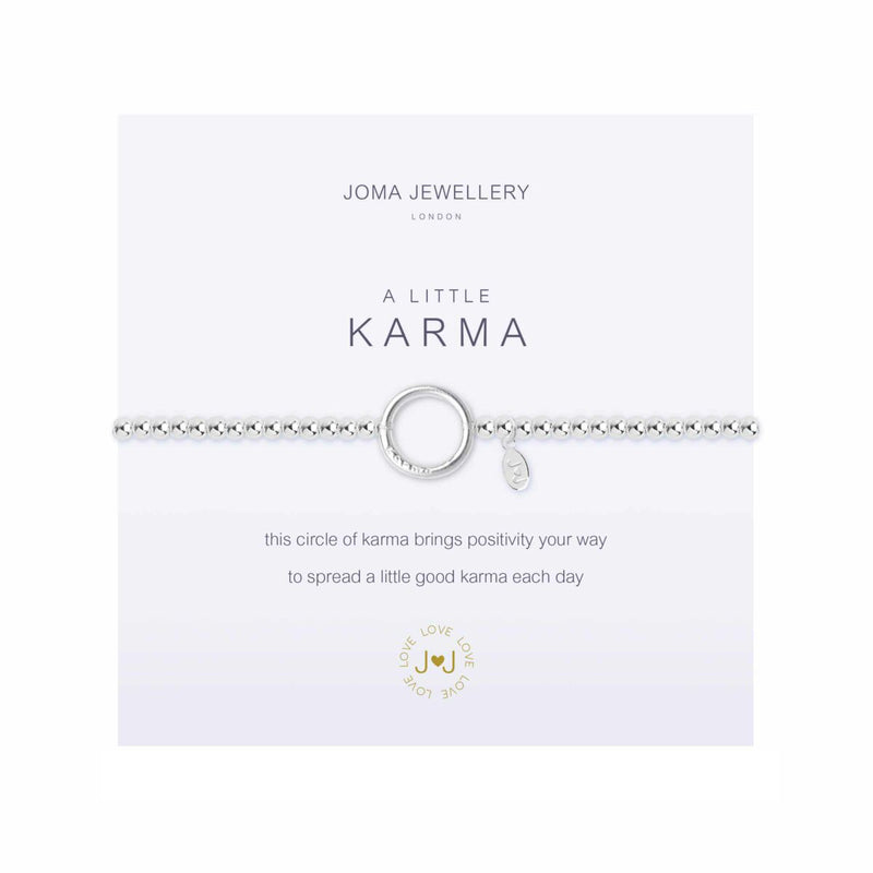 A Little 'Karma' Bracelet | Silver Plated