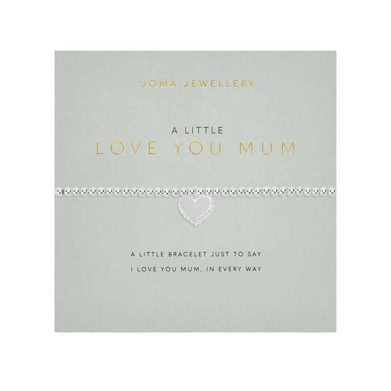 A Little 'Love You Mum' Bracelet | Silver Plated